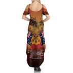 ANZAC Day Lest We Forget Summer Maxi Dress Australian Veterans Remembrance Tribute
