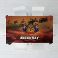 ANZAC Day Lest We Forget Tablecloth Australian Veterans Remembrance Tribute