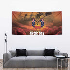 ANZAC Day Lest We Forget Tapestry Australian Veterans Remembrance Tribute