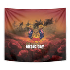 ANZAC Day Lest We Forget Tapestry Australian Veterans Remembrance Tribute