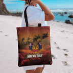 ANZAC Day Lest We Forget Tote Bag Australian Veterans Remembrance Tribute