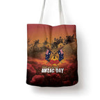 ANZAC Day Lest We Forget Tote Bag Australian Veterans Remembrance Tribute