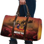 ANZAC Day Lest We Forget Travel Bag Australian Veterans Remembrance Tribute