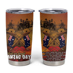 ANZAC Day Lest We Forget Tumbler Cup Australian Veterans Remembrance Tribute