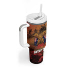 ANZAC Day Lest We Forget Tumbler With Handle Australian Veterans Remembrance Tribute