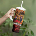 ANZAC Day Lest We Forget Tumbler With Handle Australian Veterans Remembrance Tribute