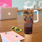 ANZAC Day Lest We Forget Tumbler With Handle Australian Veterans Remembrance Tribute
