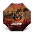 ANZAC Day Lest We Forget Umbrella Australian Veterans Remembrance Tribute