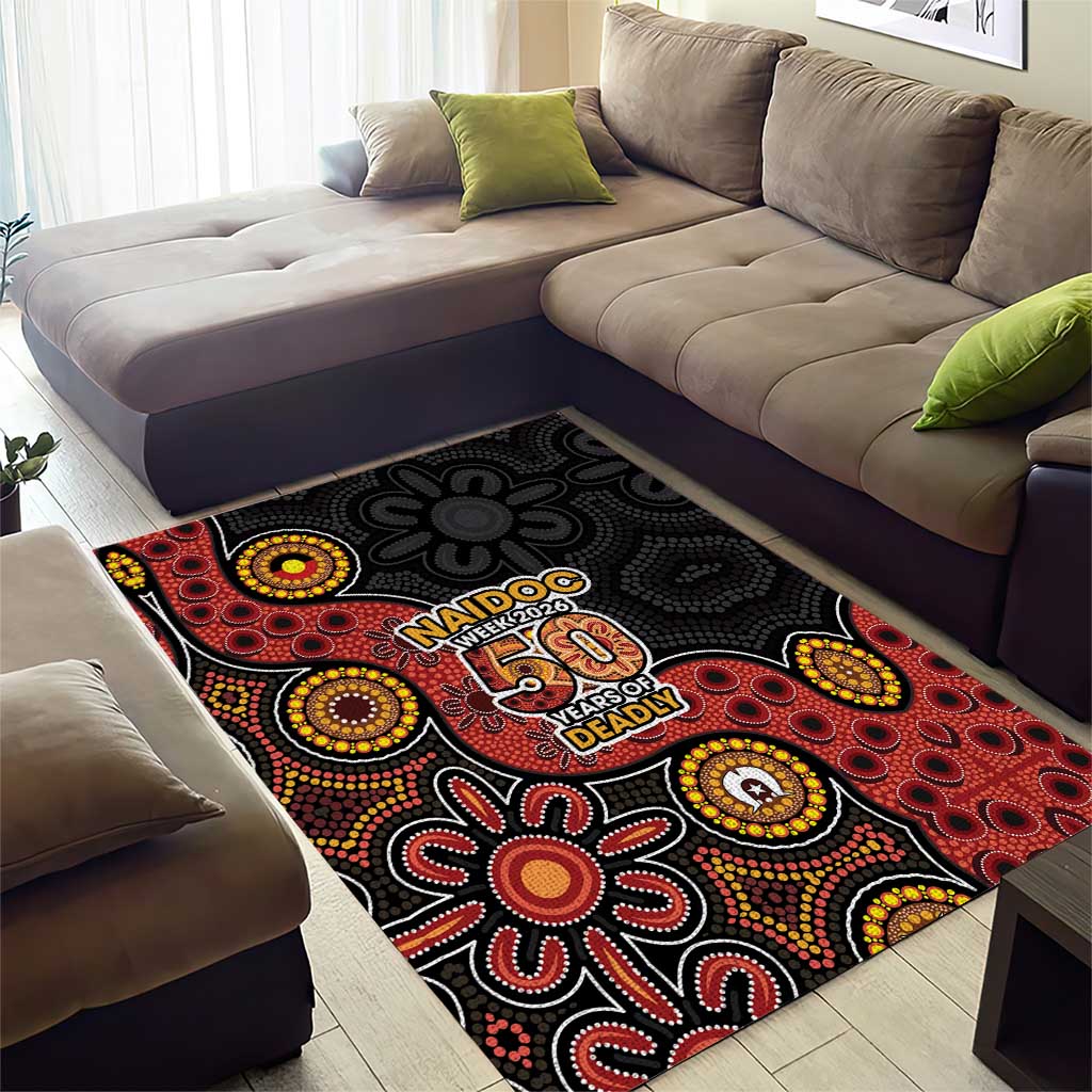 NAIDOC Week 2026 Area Rug 50 Years of Deadly Indigenous Pride