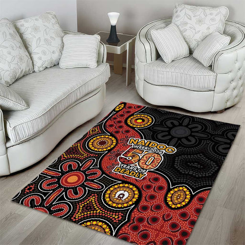 NAIDOC Week 2026 Area Rug 50 Years of Deadly Indigenous Pride