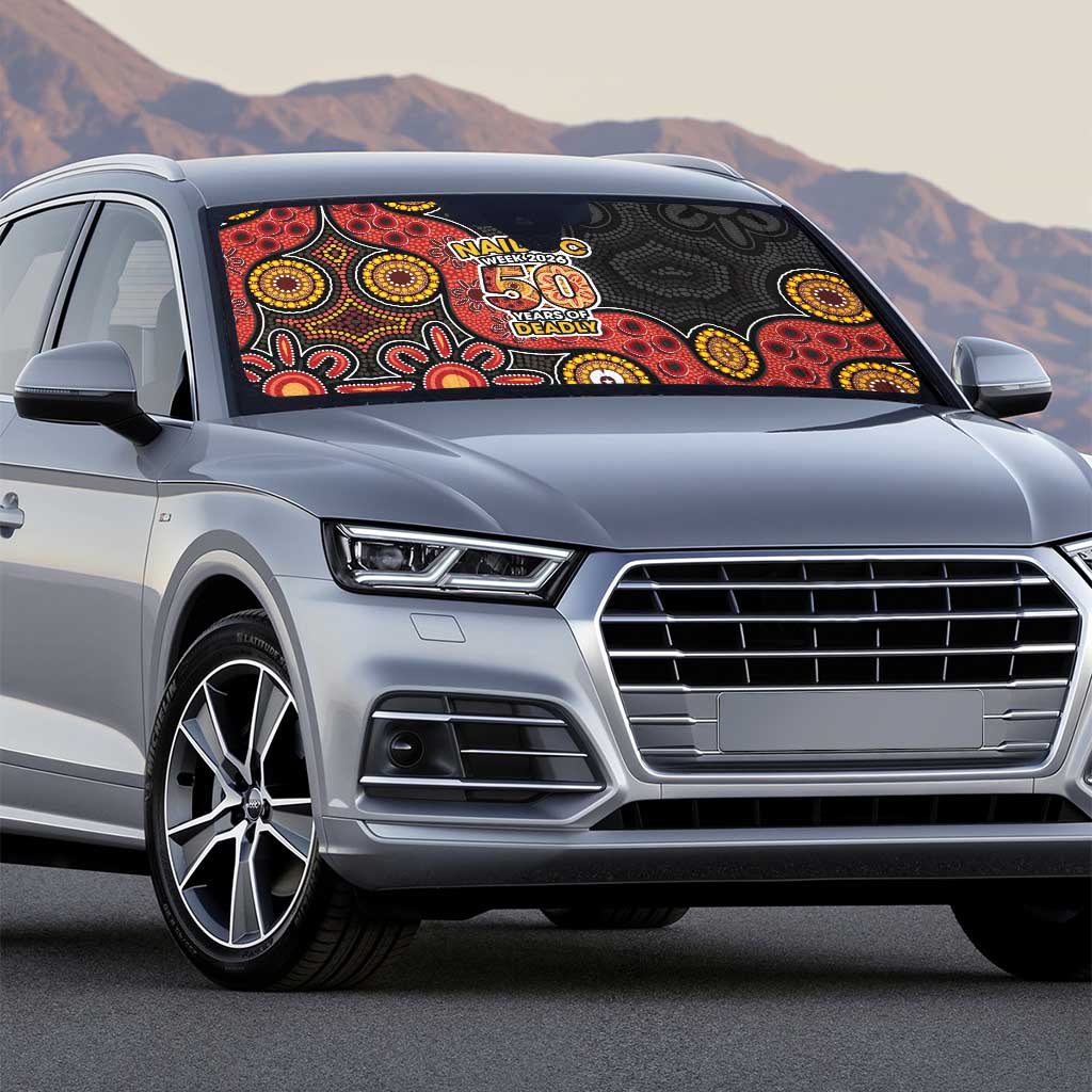 NAIDOC Week 2026 Auto Sun Shade 50 Years of Deadly Indigenous Pride