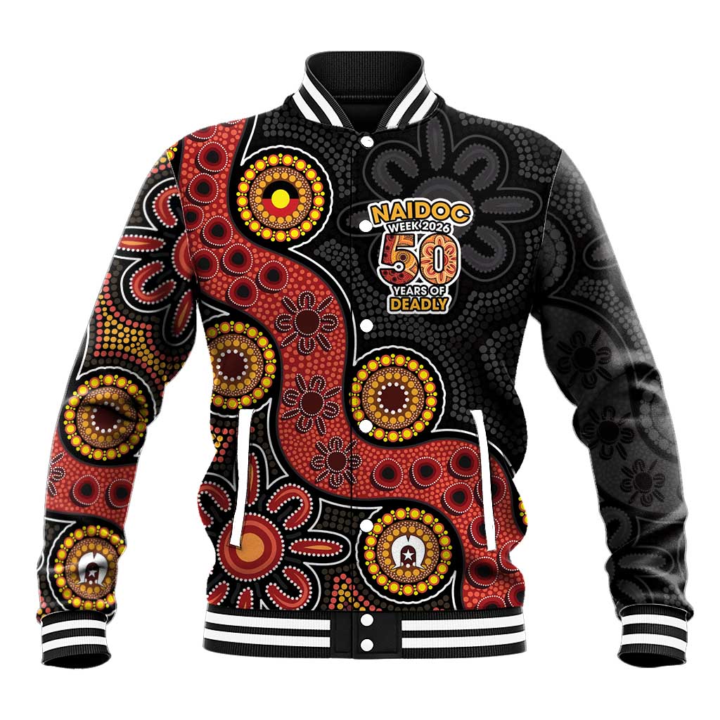 NAIDOC Week 2026 Baseball Jacket 50 Years of Deadly Indigenous Pride
