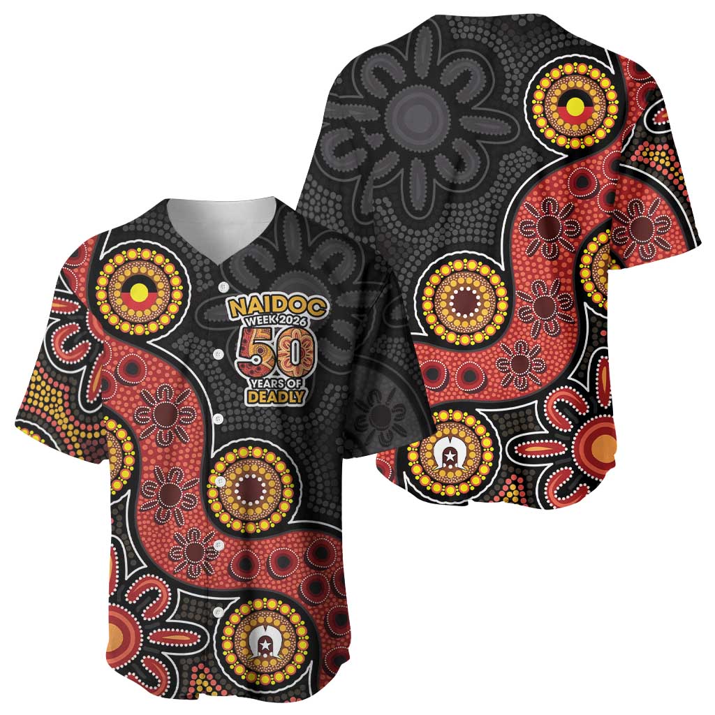 NAIDOC Week 2026 Baseball Jersey 50 Years of Deadly Indigenous Pride