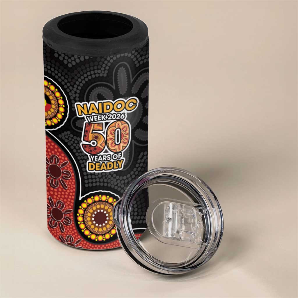 NAIDOC Week 2026 4 in 1 Can Cooler Tumbler 50 Years of Deadly Indigenous Pride