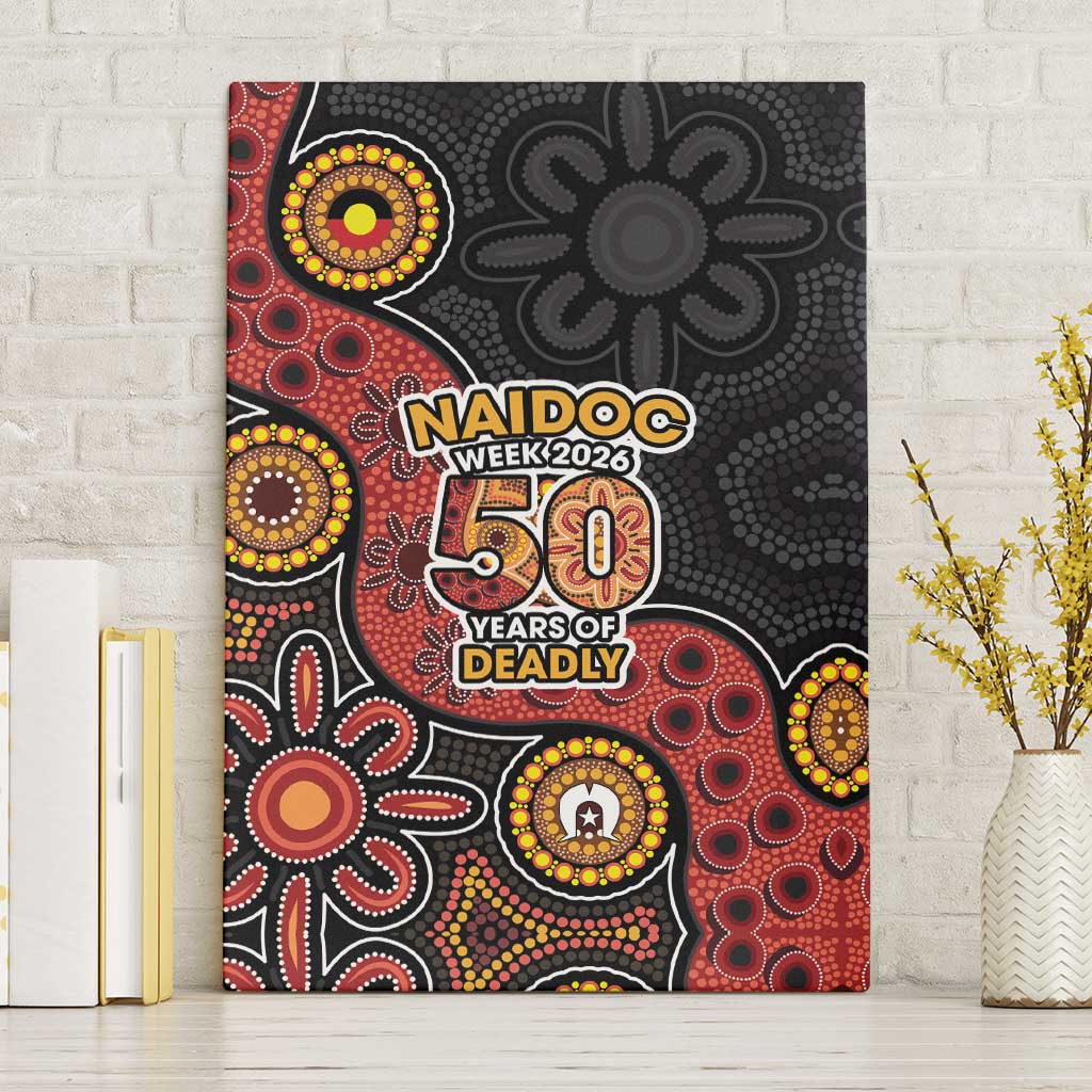 NAIDOC Week 2026 Canvas Wall Art 50 Years of Deadly Indigenous Pride