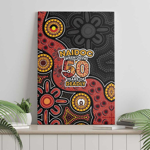NAIDOC Week 2026 Canvas Wall Art 50 Years of Deadly Indigenous Pride