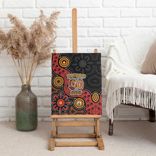 NAIDOC Week 2026 Canvas Wall Art 50 Years of Deadly Indigenous Pride