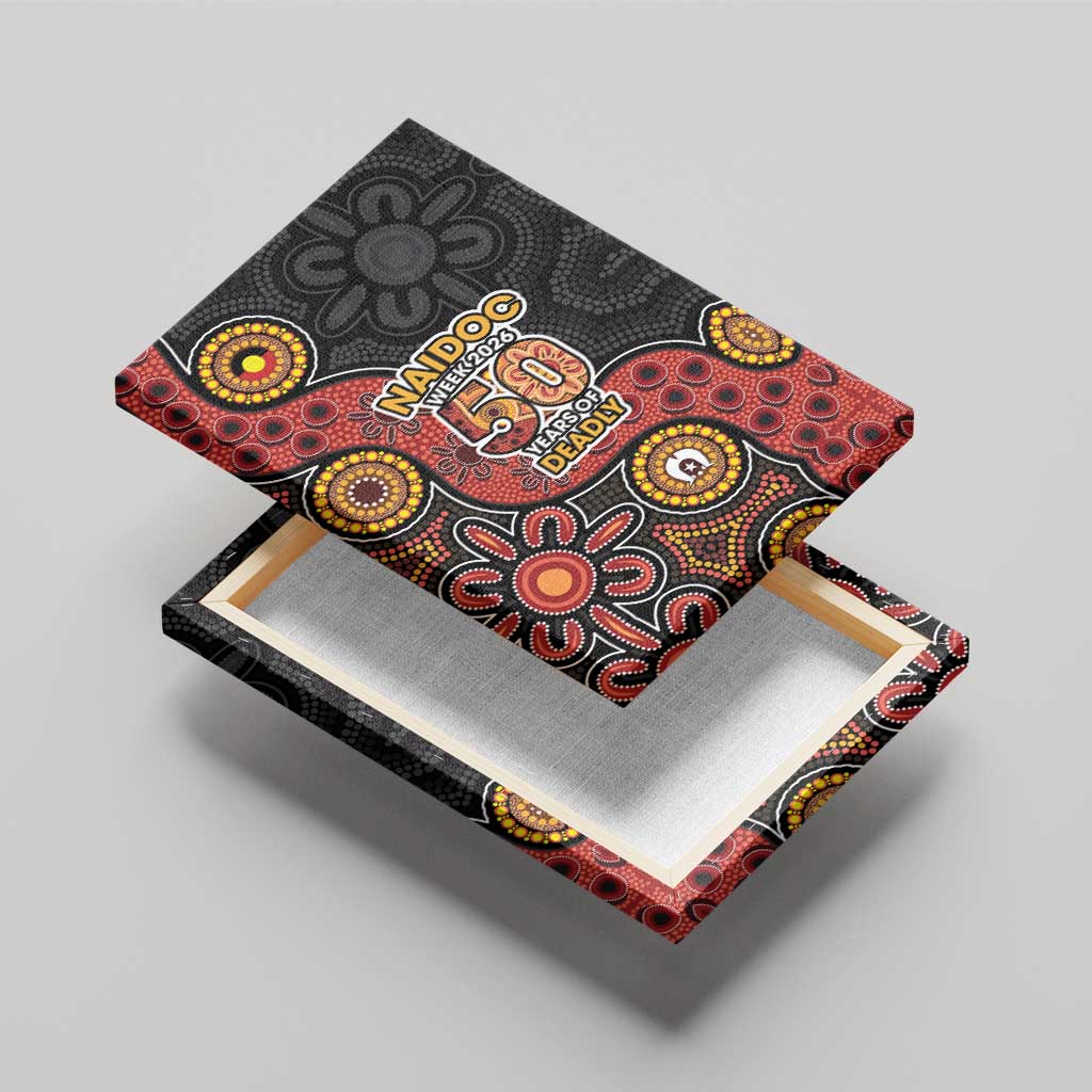 NAIDOC Week 2026 Canvas Wall Art 50 Years of Deadly Indigenous Pride