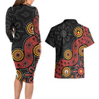 NAIDOC Week 2026 Couples Matching Long Sleeve Bodycon Dress and Hawaiian Shirt 50 Years of Deadly Indigenous Pride