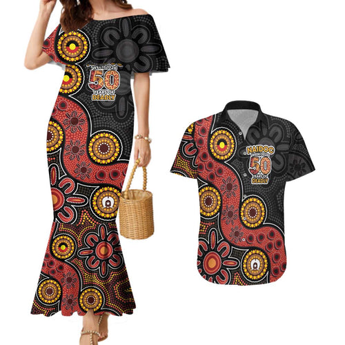 NAIDOC Week 2026 Couples Matching Mermaid Dress and Hawaiian Shirt 50 Years of Deadly Indigenous Pride