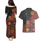NAIDOC Week 2026 Couples Matching Puletasi and Hawaiian Shirt 50 Years of Deadly Indigenous Pride