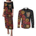 NAIDOC Week 2026 Couples Matching Puletasi and Long Sleeve Button Shirt 50 Years of Deadly Indigenous Pride