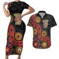 NAIDOC Week 2026 Couples Matching Short Sleeve Bodycon Dress and Hawaiian Shirt 50 Years of Deadly Indigenous Pride