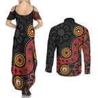 NAIDOC Week 2026 Couples Matching Summer Maxi Dress and Long Sleeve Button Shirt 50 Years of Deadly Indigenous Pride
