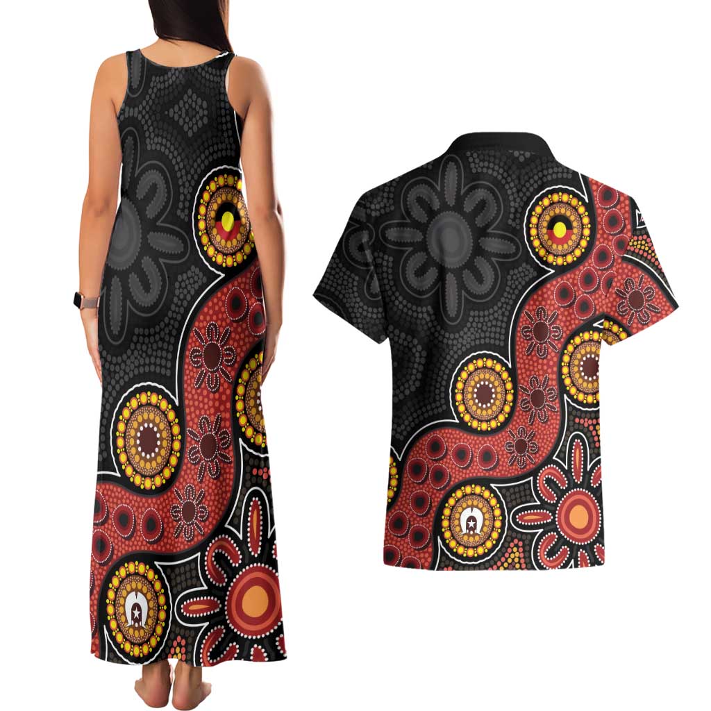 NAIDOC Week 2026 Couples Matching Tank Maxi Dress and Hawaiian Shirt 50 Years of Deadly Indigenous Pride