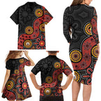 NAIDOC Week 2026 Family Matching Long Sleeve Bodycon Dress and Hawaiian Shirt 50 Years of Deadly Indigenous Pride