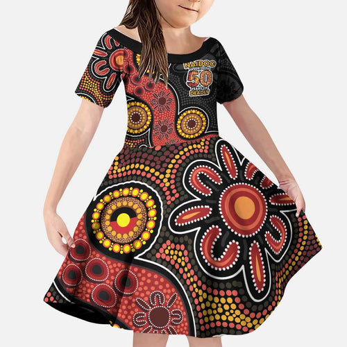 NAIDOC Week 2026 Family Matching Mermaid Dress and Hawaiian Shirt 50 Years of Deadly Indigenous Pride