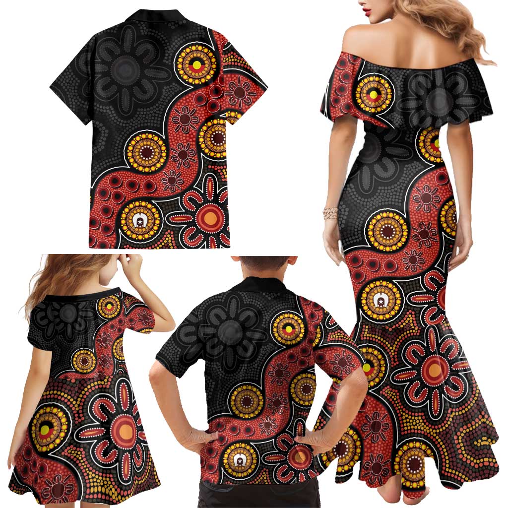 NAIDOC Week 2026 Family Matching Mermaid Dress and Hawaiian Shirt 50 Years of Deadly Indigenous Pride