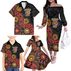 NAIDOC Week 2026 Family Matching Off The Shoulder Long Sleeve Dress and Hawaiian Shirt 50 Years of Deadly Indigenous Pride