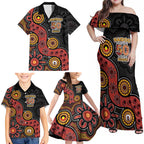 NAIDOC Week 2026 Family Matching Off Shoulder Maxi Dress and Hawaiian Shirt 50 Years of Deadly Indigenous Pride