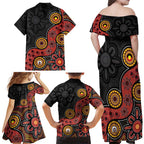 NAIDOC Week 2026 Family Matching Off Shoulder Maxi Dress and Hawaiian Shirt 50 Years of Deadly Indigenous Pride