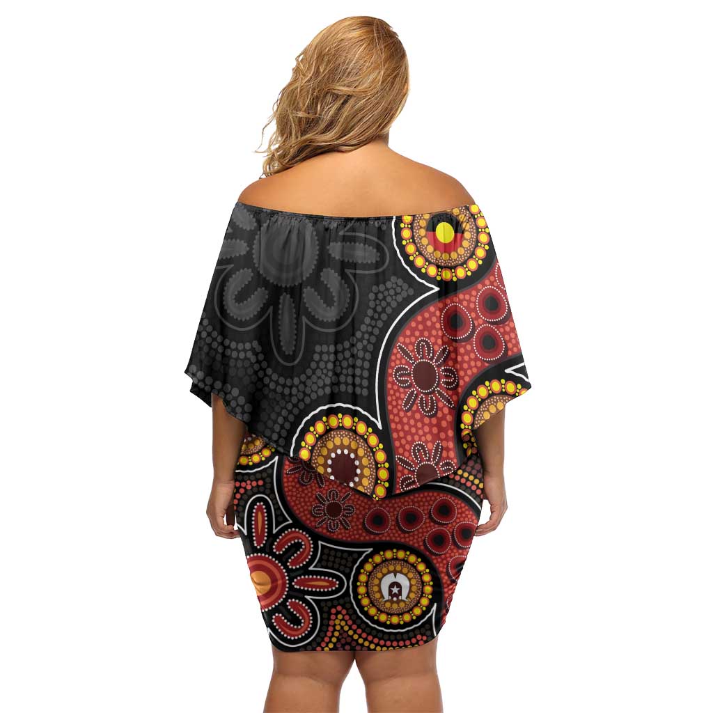 NAIDOC Week 2026 Family Matching Off Shoulder Short Dress and Hawaiian Shirt 50 Years of Deadly Indigenous Pride