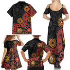 NAIDOC Week 2026 Family Matching Summer Maxi Dress and Hawaiian Shirt 50 Years of Deadly Indigenous Pride