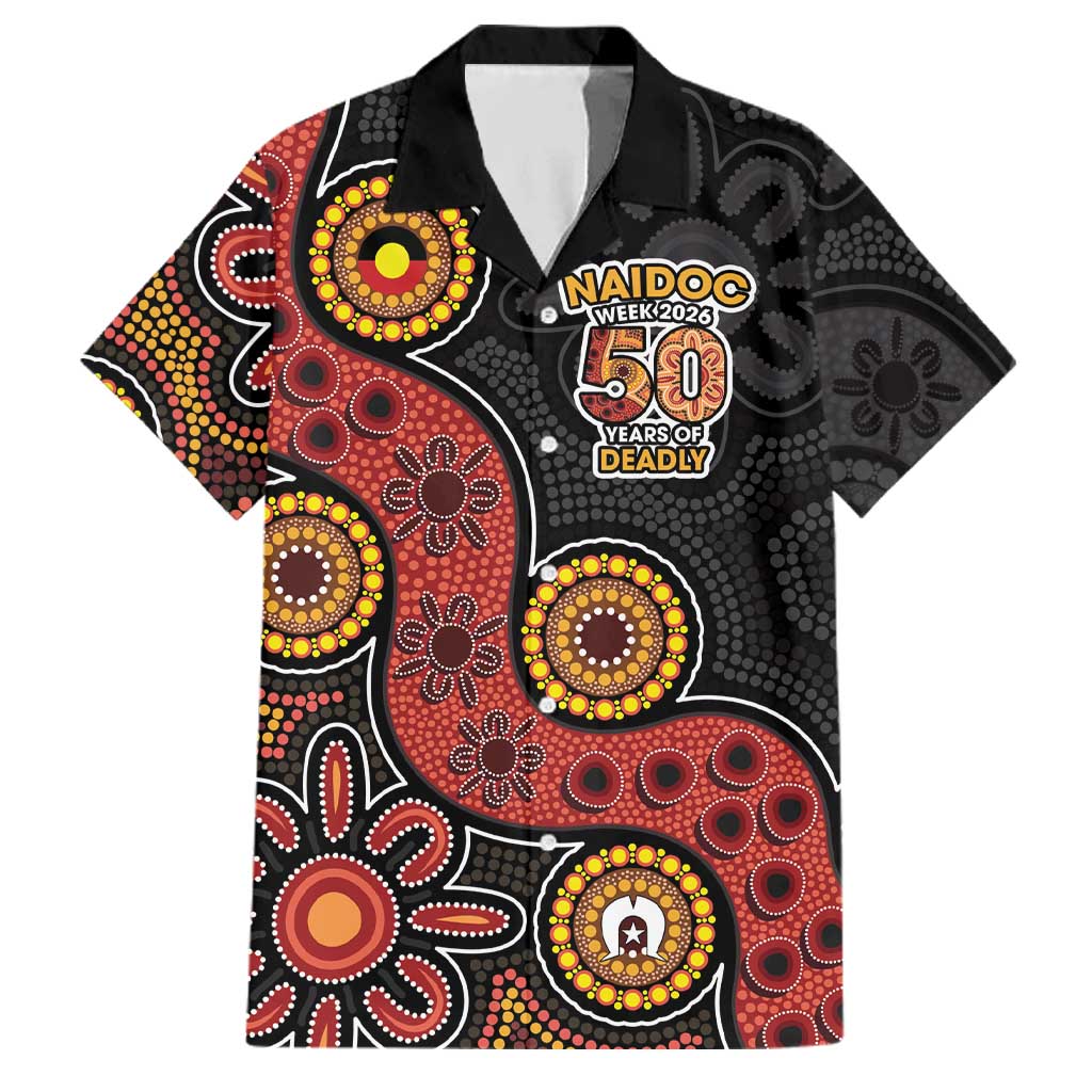 NAIDOC Week 2026 Family Matching Summer Maxi Dress and Hawaiian Shirt 50 Years of Deadly Indigenous Pride