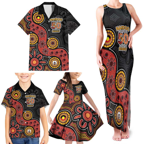 NAIDOC Week 2026 Family Matching Tank Maxi Dress and Hawaiian Shirt 50 Years of Deadly Indigenous Pride