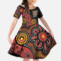 NAIDOC Week 2026 Kid Short Sleeve Dress 50 Years of Deadly Indigenous Pride