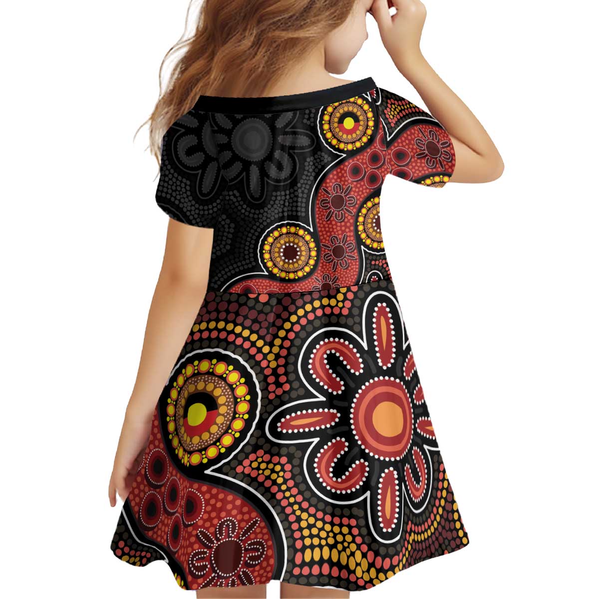 NAIDOC Week 2026 Kid Short Sleeve Dress 50 Years of Deadly Indigenous Pride