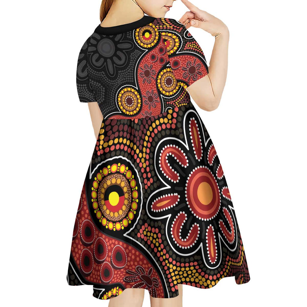 NAIDOC Week 2026 Kid Short Sleeve Dress 50 Years of Deadly Indigenous Pride