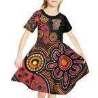 NAIDOC Week 2026 Kid Short Sleeve Dress 50 Years of Deadly Indigenous Pride