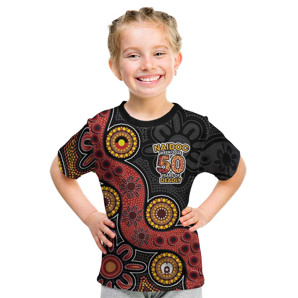 NAIDOC Week 2026 Kid T Shirt 50 Years of Deadly Indigenous Pride