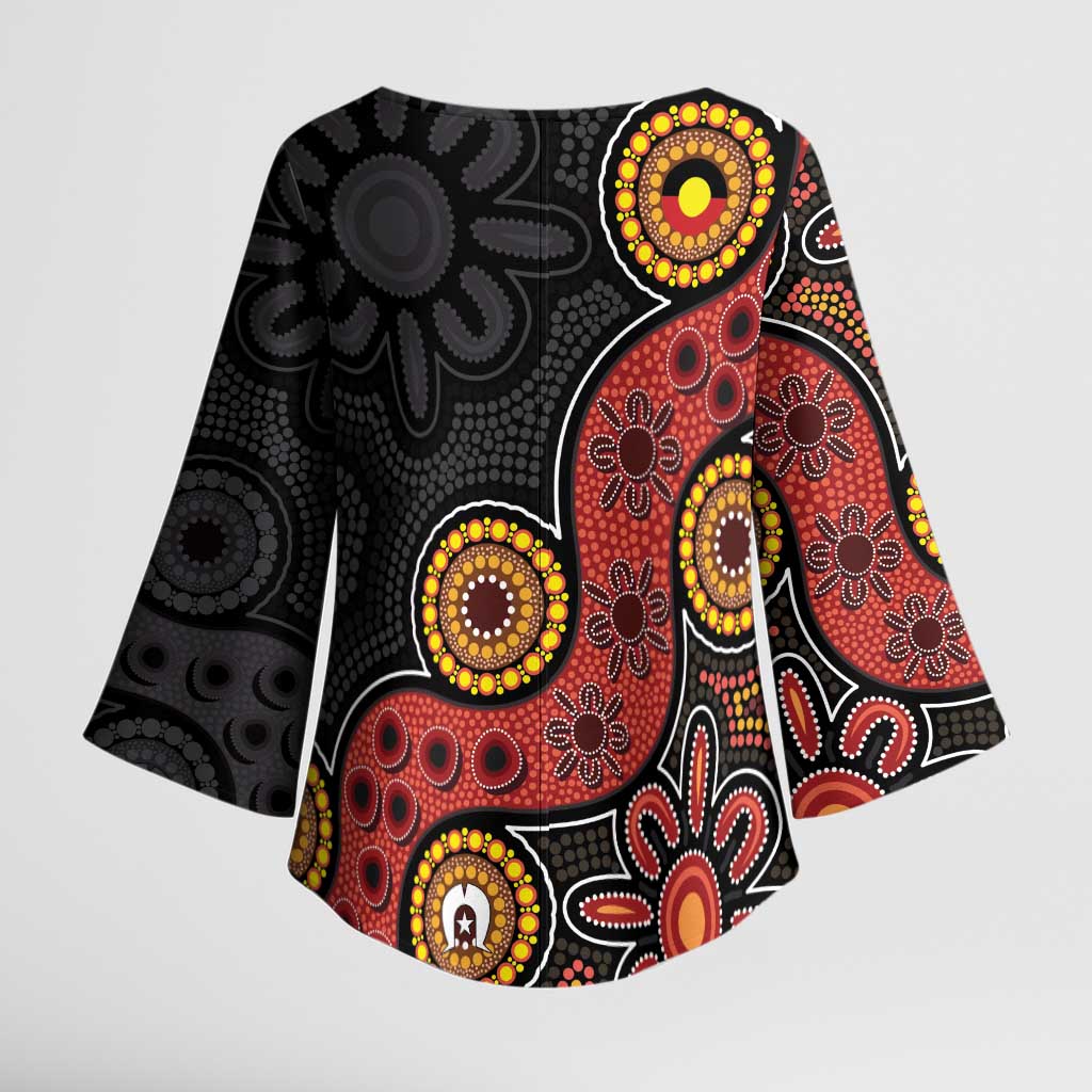 NAIDOC Week 2026 Kimono Sleeve Blouse 50 Years of Deadly Indigenous Pride