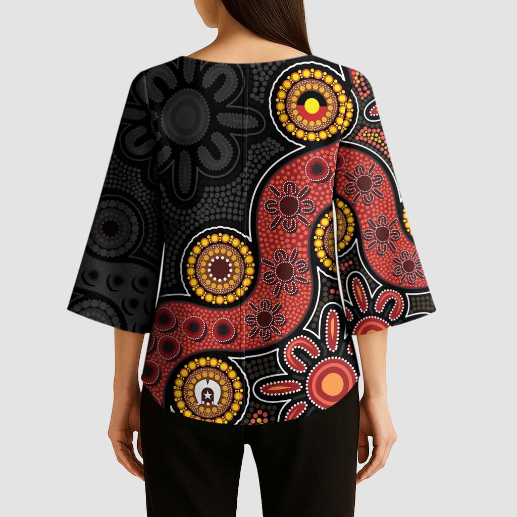 NAIDOC Week 2026 Kimono Sleeve Blouse 50 Years of Deadly Indigenous Pride