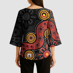 NAIDOC Week 2026 Kimono Sleeve Blouse 50 Years of Deadly Indigenous Pride