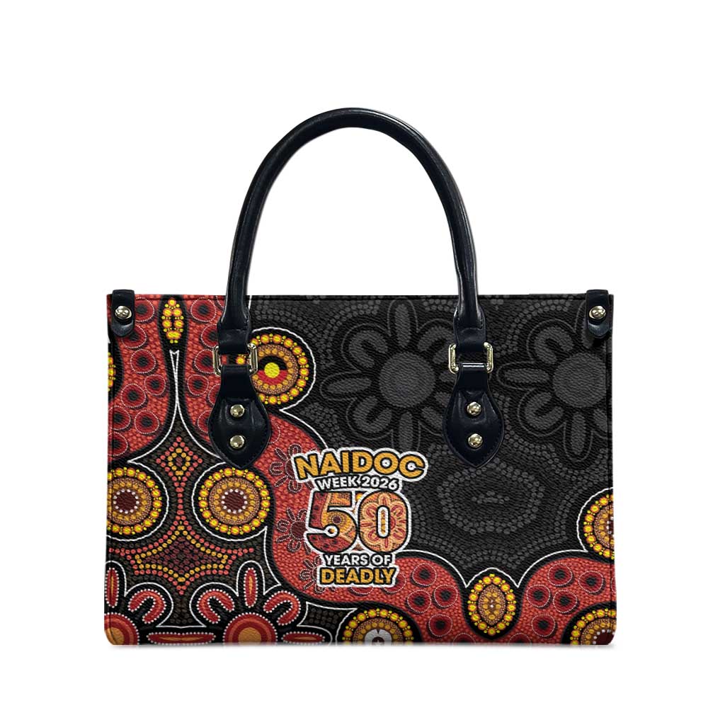 NAIDOC Week 2026 Leather Bag 50 Years of Deadly Indigenous Pride