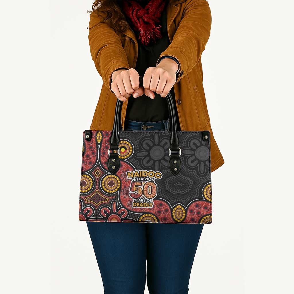 NAIDOC Week 2026 Leather Bag 50 Years of Deadly Indigenous Pride