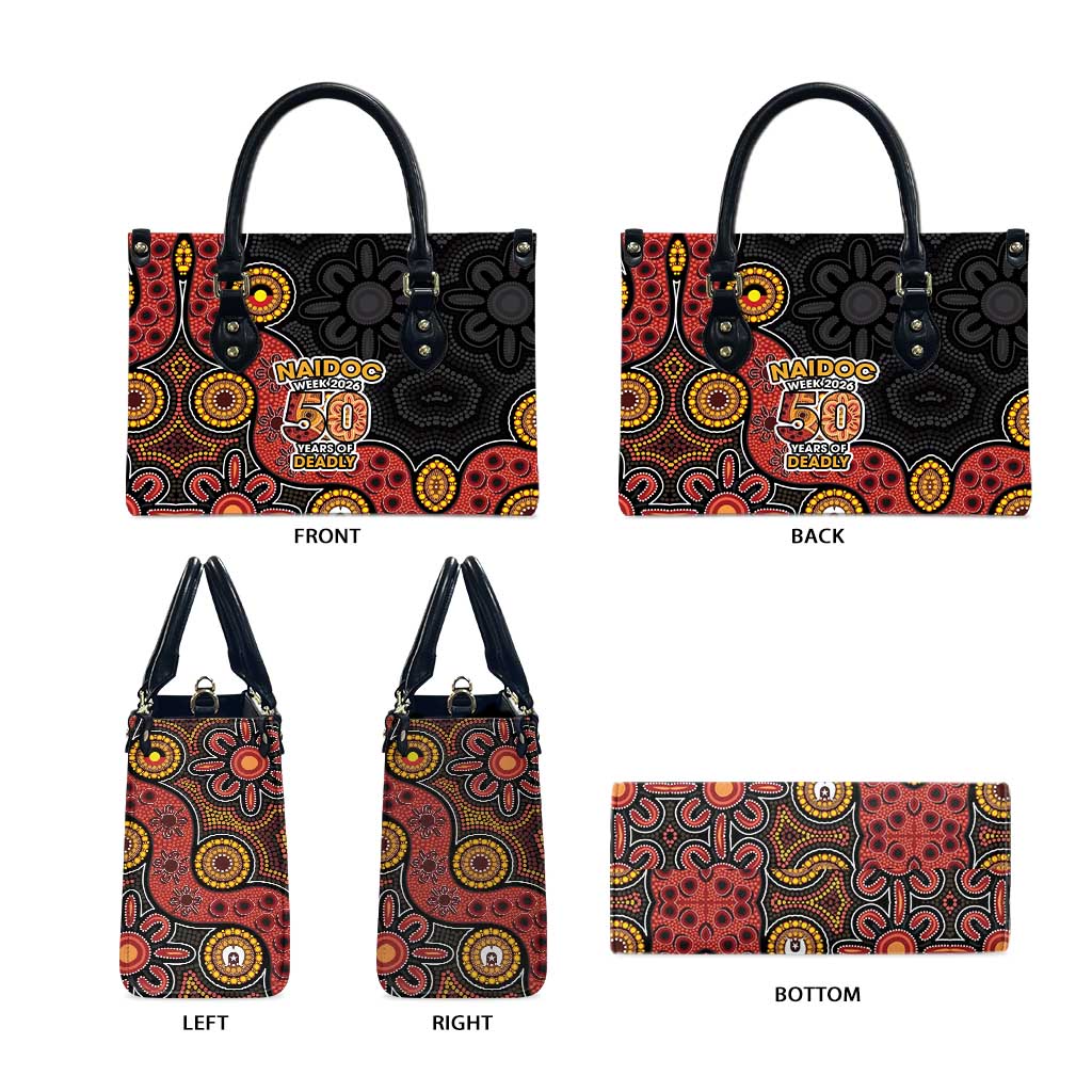 NAIDOC Week 2026 Leather Bag 50 Years of Deadly Indigenous Pride